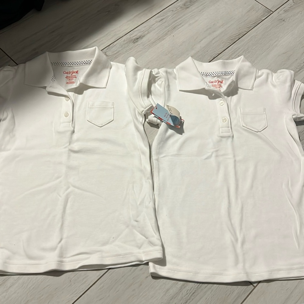 white school uniform shirt